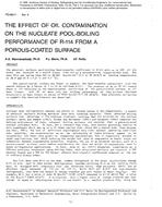 PO-86-11-4 — The Effect of Oil Contamination on the Nucleate Pool-Boiling Performance of R-114 from a Porous-Coated Surface