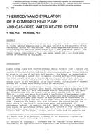 2976 — Thermodynamic Evaluation of a Combined Heat Pump and Gas-Fired Water Heater System