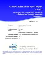 RP-527 — Thermophysical Property Data for Lithium Bromide-Water at High Temperatures and Concentrations