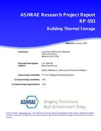 RP-593 — Optimal Control of HVAC Equipment With Consideration of Thermal Storage in the Structural Mass of Buildings