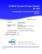 RP-594 — Test of Blower-Door Building Pressurization Devices