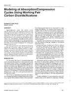 PH-97-12-1 — Modelling of Absorption/Compression Cycles Using Working Pair Carbon Dioxide/Acetone