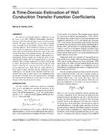 3965 — A Time-Domain Estimation of Wall Conduction Transfer Function Coefficients