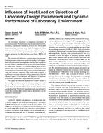 AT-96-09-2 — Influence of Heat Load on Selection of Laboratory Design Parameters and Dynamic Performance of Laboratory Environment