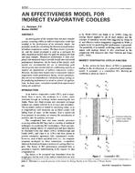 3731 — An Effectiveness Model for Indirect Evaporative Coolers