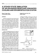 3816 — A Steady-State Simulation of an Advanced Desiccant-Enhanced Cooling and Dehumidification System