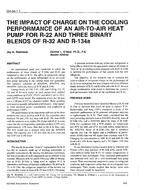 OR-94-01-1 — The Impact of Charge on the Cooling Performance of an Air-to-Air Heat Pump for R-22 and Three Binary Blends of R-32 and R-134a