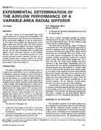 DE-93-08-3 — Experimental Determination of the Airflow Performance of a Variable Radial Diffuser