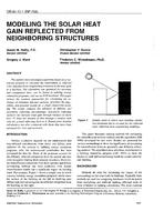 OR-94-11-1 (RP-756) — Modeling the Solar Heat Gain Reflected from Neighboring Structures