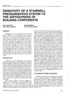 OR-94-12-1 — Sensitivity of a Stairwell Pressurisation System to the Airtightness of Building Components