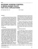 3634 — Receding Horizon Control: A Model-Based Policy for HVAC Applications