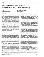 3768 — Two-Phase Flow of R22 Through Short-Tube Orifices