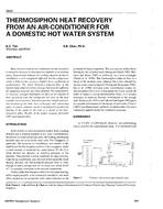 3645 — Thermosiphon Heat Recovery From an Air Conditioner for a Domestic Hot Water System