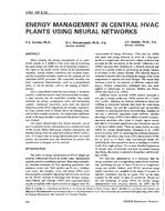 3784 (RP-518) — Energy Management in Central HVAC Plants Using Neural Networks