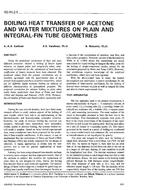 NO-94-02-5 — Boiling Heat Transfer of Acetone and Water Mixtures on Plain and Integral-Fin Tube Geometries