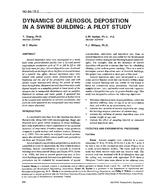 NO-94-10-2 — Dynamics of Aerosol Deposition in a Swine Building – A Pilot Study