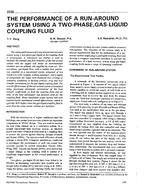 3595 — The Performance of a Run-Around System Using a Two-Phase, Gas-Liquid Coupling Fluid