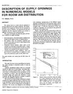 AN-92-09-4 — Description of Supply Openings in Numerical Models for Room Air Distribution