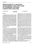 NO-94-30-2 — Application of a Nuclear Containment Analysis Code to Transient Natural Convection Analysis