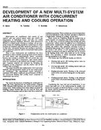 3523 — Development of a New Multi-System Air Conditioner with Concurrent Heating and Cooling Operation