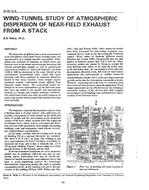 IN-91-03-5 — Wind-Tunnel Study of Atmospheric Dispersion of Near-Field Exhaust from a Stack