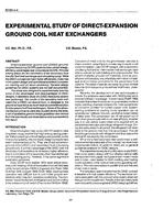 AT-90-04-4 — Experimental Study of Direct-Expansion Ground Coil Heat Exchangers