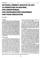 AT-90-25-3 — National Energy Impacts of CFC Alternatives in Heating, Air Conditioning and Refrigerating Equipment and Foam Insulation