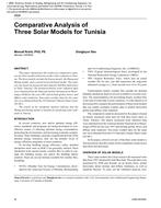 4826 – Comparative Analysis of Three Solar Models for Tunisia