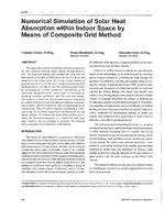 4026 — Numerical Simulation of Solar Heat Absorption within Indoor Space by Means of Composite Grid Method