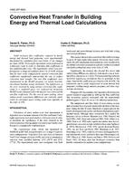 4065 (RP-664) — Convective Heat Transfer in Building Energy and Thermal Load Calculations