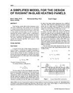 3851 — A Simplified Model for the Design of Radiant In-Slab Heating Panels