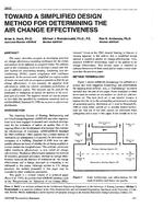 3852 — Toward a Simplified Design Method for Determining the Air Change Effectiveness