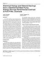 BN-97-11-3 — Electrical Energy and Demand Savings from a Geothermal Heat Pump Energy Savings Performance Contract at Fort Polk, Louisiana