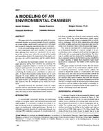 3857 — A Modelling of an Environmental Chamber