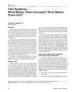 BN-97-13-2 — VAV Systems – What Makes Them Succeed? What Makes Them Fail?