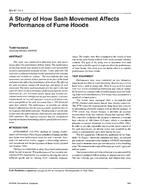 BN-97-14-1 — A Study of How Sash Movement Affects Performance of Fume Hoods