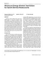 BN-97-17-3 — Minimum-Energy Kitchen Ventilation for Quick Service Restaurants