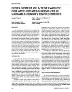 3868 (RP-698) — Development of a Test Facility for Air Flow Measurements in Variable-Density Environments