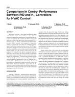 4598 — Comparison in Control Performance Between PID and H Controllers