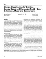 4611 — Climate Classification for Building Energy Codes and Standards: Part 2 – Zone Definitions, Maps, and Comparisons