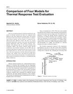 4612 — Comparison of Four Models for Thermal Response Test Evaluation