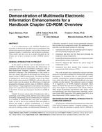 4613 (RP-1017) — Demonstration of Multimedia Electronic Information Enhancements for a Handbook Chapter CD-ROM: Overview