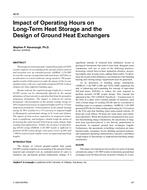 4618 — Impact of Operating Hours on Long-Term Heat Storage and the Design of Ground Heat Exchangers