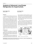 CH-03-01-1 — Analysis of Advanced, Low-Charge Refrigeration for Supermarkets