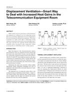 CH-03-02-4 — Displacement VentilationÃ¢Â€Â”Smart Way to Deal with Increased Heat Gains in the Telecommunication Equipment Room