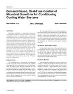 CH-03-03-1 — Demand-Based, Real-Time Control of Microbial Growth in Air-Conditioning Cooling Water Systems