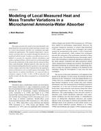 CH-03-05-3 — Modeling of Local Measured Heat and Mass Transfer Variations in a Microchannel Ammonia-Water Absorber