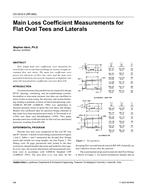 CH-03-06-3 — Main Loss Coefficient Measurements for Flat Oval Tees and Laterals