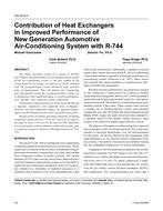 CH-03-08-3 — Contribution of Heat Exchangers in Improved Performance of New Generation Automotive Air-Conditioning System with R-744