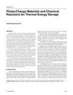 CH-03-11-3 — Phase-Change Materials and Chemical Reactions for Thermal Energy Storage